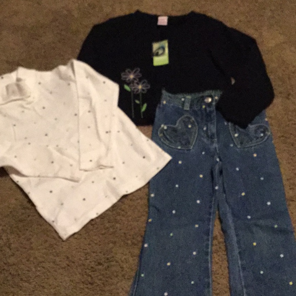 3 pc Vintage Y2K (2002) Gymboree “Sporting Green” line sz 5 Sweater NWTs